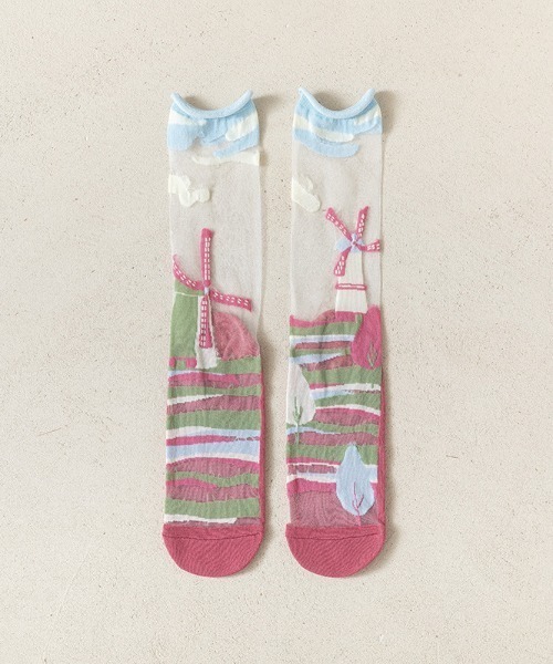 REBALANCE（リバランス）の「レディース シアー中丈ソックス（ソックス/靴下・レディース・V/K/L/M/N/B/G/I/P/R/Y/C/D/E/F/S/T/U/W/A/H/J/O/Q/X・FREE）」の8枚目の写真