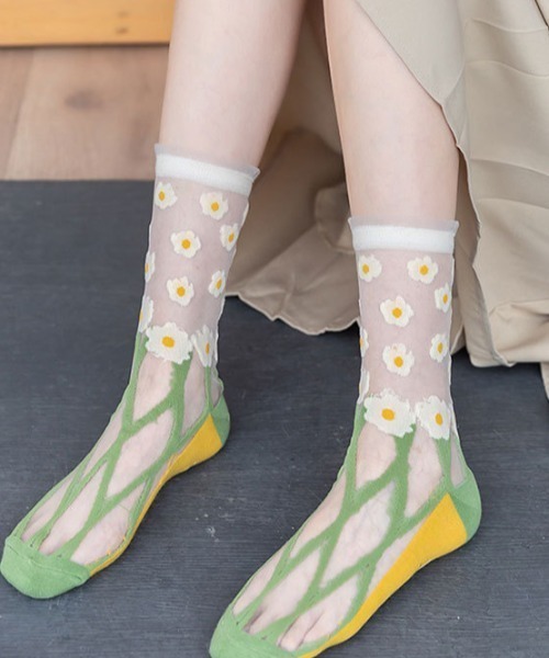 REBALANCE（リバランス）の「レディース シアー中丈ソックス（ソックス/靴下・レディース・V/K/L/M/N/B/G/I/P/R/Y/C/D/E/F/S/T/U/W/A/H/J/O/Q/X・FREE）」の21枚目の写真