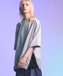MAISON SPECIAL(]XyV)́sUNISEXtDifferent Material Docking Prime-Over Side Zip T-Shirt/ّfރhbLOvCI[o[TChWbvTVcyMAISON SPECIAL/]XyVz(TVc/Jbg\[)