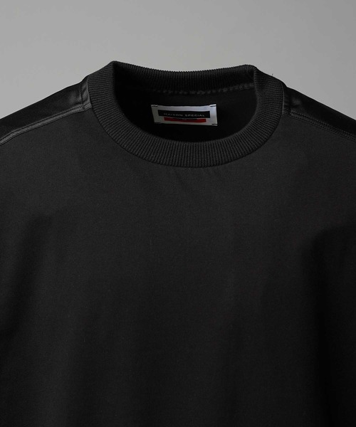 MAISON SPECIAL(メゾンスペシャル)の「《UNISEX》Different Material Docking Prime-Over Side Zip T-Shirt/異素材ドッキングプライムオーバーサイドジップTシャツ【MAISON SPECIAL/メゾンスペシャル】(Tシャツ/カットソー・メンズ・ブラック/グレイッシュベージュ/ブラウン/その他1・1/2/0)」の9枚目の写真