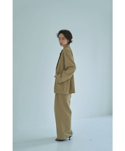 marjour(マージュール)の「LINEN BLEND OVER JACKET(テーラードジャケット・レディース・ベージュ・M)」の6枚目の写真