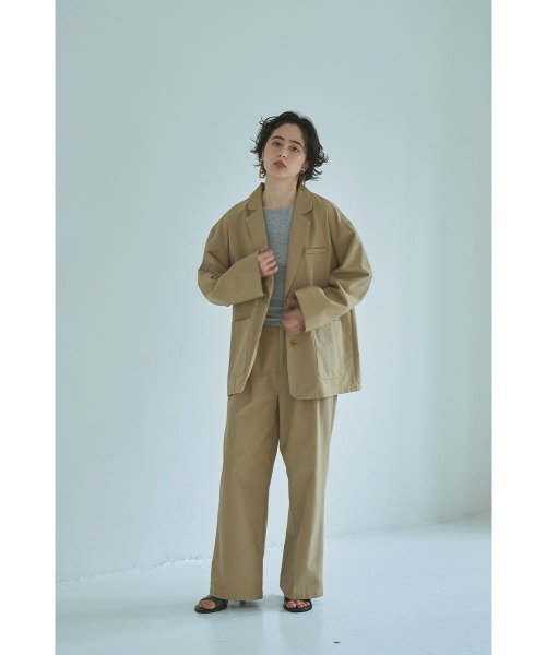 marjour(マージュール)の「LINEN BLEND OVER JACKET(テーラードジャケット・レディース・ベージュ・M)」の8枚目の写真