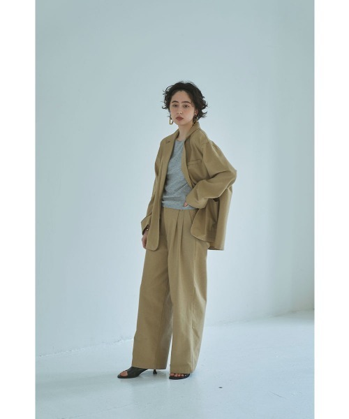 marjour(マージュール)の「LINEN BLEND OVER JACKET(テーラードジャケット・レディース・ベージュ・M)」の10枚目の写真