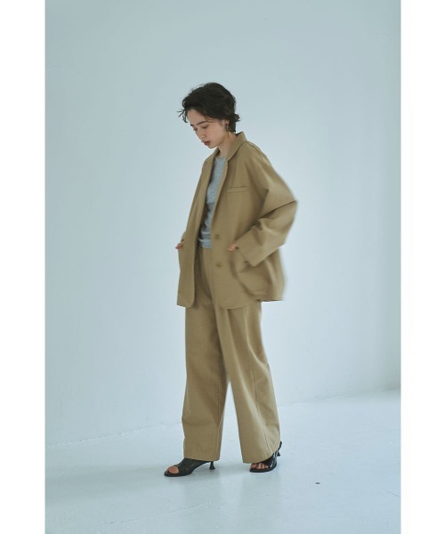 marjour(マージュール)の「LINEN BLEND OVER JACKET(テーラードジャケット・レディース・ベージュ・M)」の11枚目の写真