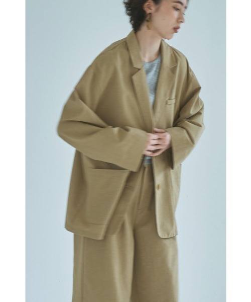 marjour(マージュール)の「LINEN BLEND OVER JACKET(テーラードジャケット・レディース・ベージュ・M)」の12枚目の写真