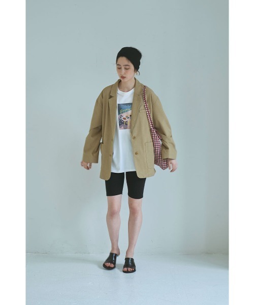 marjour(マージュール)の「LINEN BLEND OVER JACKET(テーラードジャケット・レディース・ベージュ・M)」の19枚目の写真