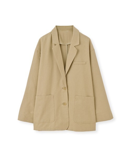 marjour(マージュール)の「LINEN BLEND OVER JACKET(テーラードジャケット・レディース・ベージュ・M)」の22枚目の写真