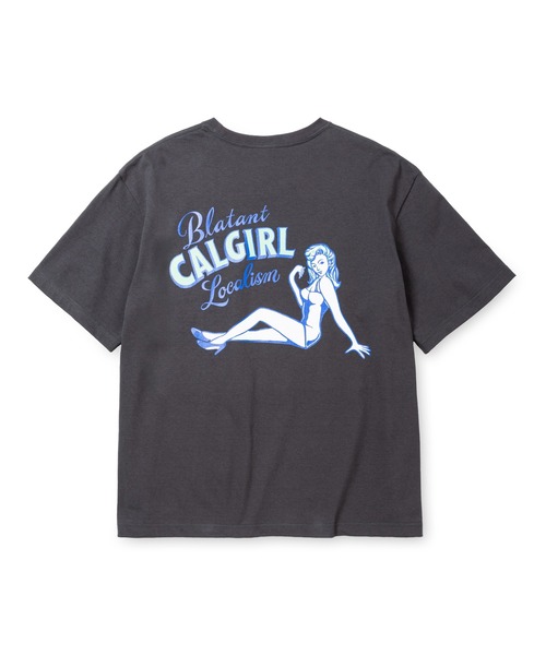 CALEE（キャリー）の「VINTAGE TYPE SYNDICATE RETRO GIRL TEE ＜NATURALLY PAINT DESIGN＞（Tシャツ/カットソー・メンズ・ライトブルー/ブラック/イエロー/ホワイト・MEDIUM/LARGE/X-LARGE/SMALL/XX-LARGE）」の3枚目の写真