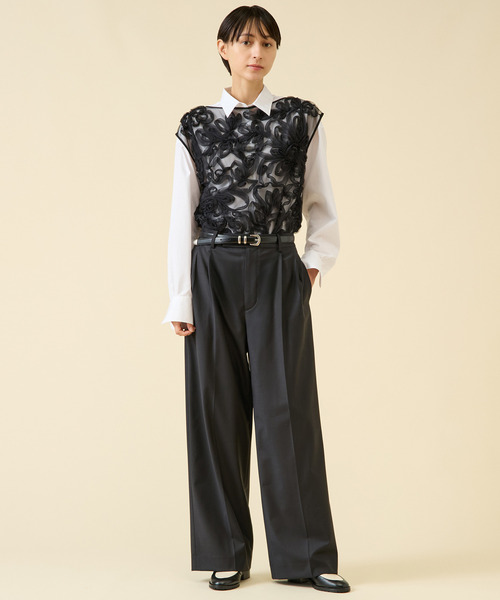 martinique(マルティニーク)の「《定番》ESSENTIALパンツ(セットアップ可)(その他パンツ・レディース・ダークブラウン/ブラック・1/2)」の20枚目の写真