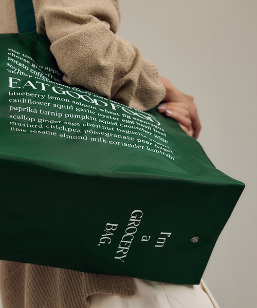 SALON adam et rope'（サロン アダム エ ロペ）の「【WEB限定】スクエアクーラーバッグ［保冷・大容量］（トートバッグ・レディース・ダークブラウン/グリーン/ピンク・FREE）」の11枚目の写真