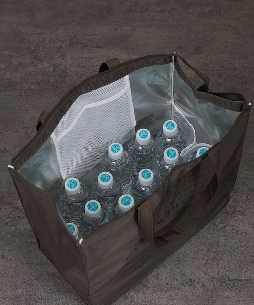 SALON adam et rope'（サロン アダム エ ロペ）の「【WEB限定】スクエアクーラーバッグ［保冷・大容量］（トートバッグ・レディース・ダークブラウン/グリーン/ピンク・FREE）」の13枚目の写真