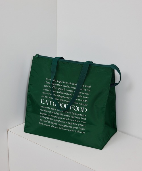 SALON adam et rope'（サロン アダム エ ロペ）の「【WEB限定】スクエアクーラーバッグ［保冷・大容量］（トートバッグ・レディース・ダークブラウン/グリーン/ピンク・FREE）」の14枚目の写真