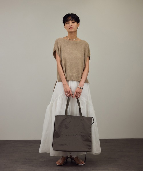 SALON adam et rope'（サロン アダム エ ロペ）の「【WEB限定】スクエアクーラーバッグ［保冷・大容量］（トートバッグ・レディース・ダークブラウン/グリーン/ピンク・FREE）」の16枚目の写真