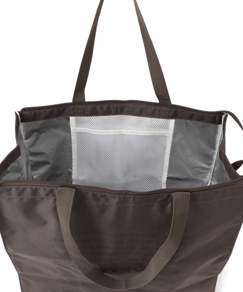 SALON adam et rope'（サロン アダム エ ロペ）の「【WEB限定】スクエアクーラーバッグ［保冷・大容量］（トートバッグ・レディース・ダークブラウン/グリーン/ピンク・FREE）」の7枚目の写真