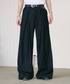 Adoon plain（アドーンプレーン）の「CROSS TUCK WIDE SLACKS PANTS / クロスタックワイドスラックス（スラックス・MEDIUM）」