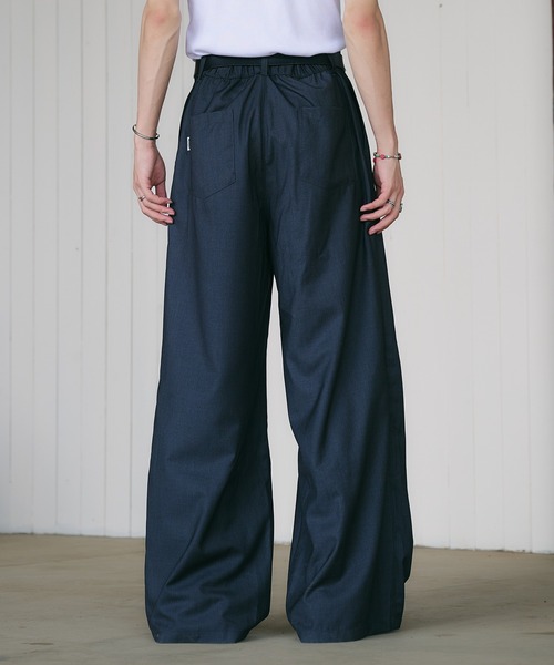 CROSS TUCK WIDE SLACKS PANTS / クロスタックワイドスラックス