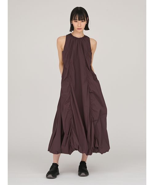 emmi（エミ）の「ナイロンバルーンワンピース（ワンピース・レディース・ライム/ブラウン/ブラック・0/1）」の3枚目の写真