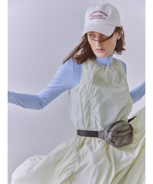 emmi（エミ）の「ナイロンバルーンワンピース（ワンピース・レディース・ライム/ブラウン/ブラック・0/1）」の5枚目の写真