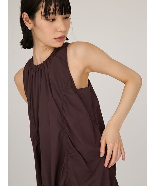 emmi（エミ）の「ナイロンバルーンワンピース（ワンピース・レディース・ライム/ブラウン/ブラック・0/1）」の10枚目の写真