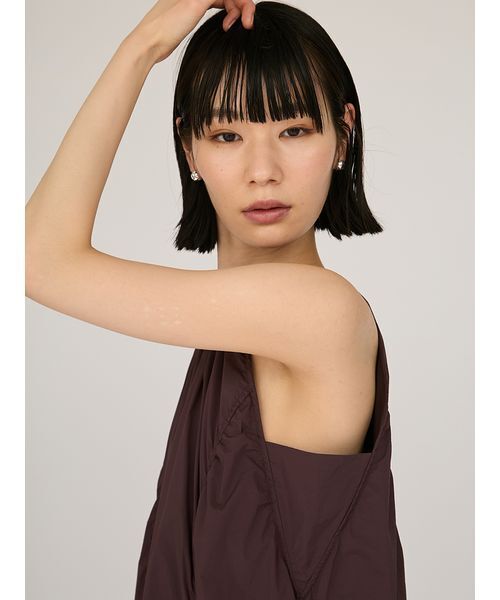 emmi（エミ）の「ナイロンバルーンワンピース（ワンピース・レディース・ライム/ブラウン/ブラック・0/1）」の11枚目の写真