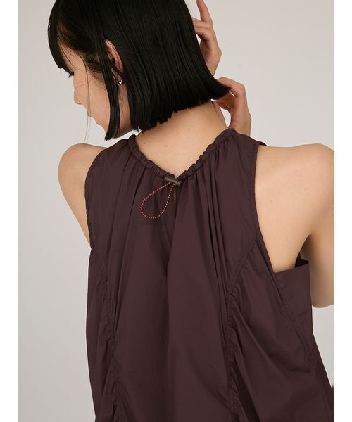 emmi（エミ）の「ナイロンバルーンワンピース（ワンピース・レディース・ライム/ブラウン/ブラック・0/1）」の15枚目の写真