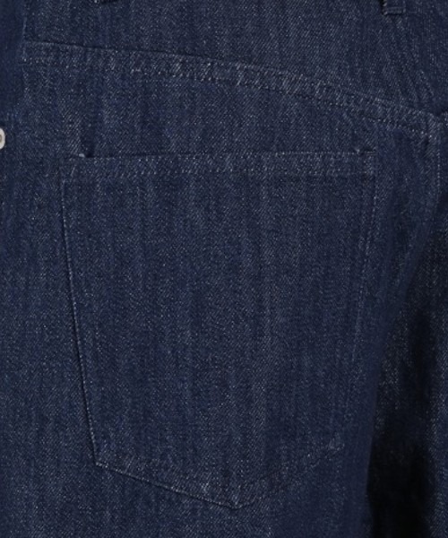 nissen（ニッセン）の「ストレートデニムパンツ（カーゴパンツ・レディース・インディゴブルー・マルチサイズ）」の7枚目の写真