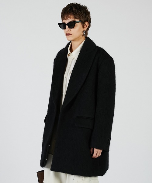 モヘアシャギーテーラードコート / Mohair Shaggy Tailored Coat