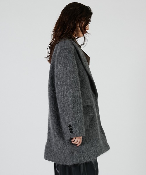 モヘアシャギーテーラードコート / Mohair Shaggy Tailored Coat