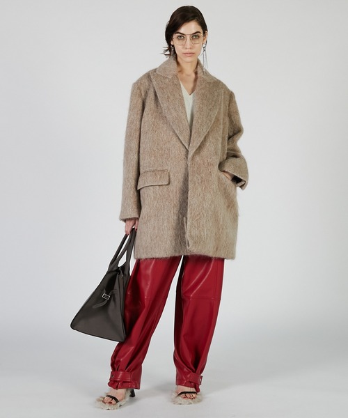 モヘアシャギーテーラードコート / Mohair Shaggy Tailored Coat