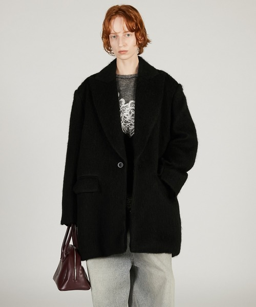 モヘアシャギーテーラードコート / Mohair Shaggy Tailored Coat