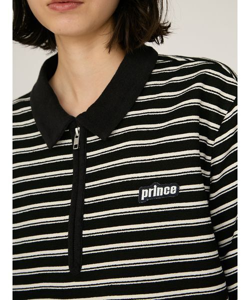 emmi(エミ)の「【prince|emmi】パイルポロトップス(ポロシャツ・レディース・アイボリー/ブラック・F)」の8枚目の写真