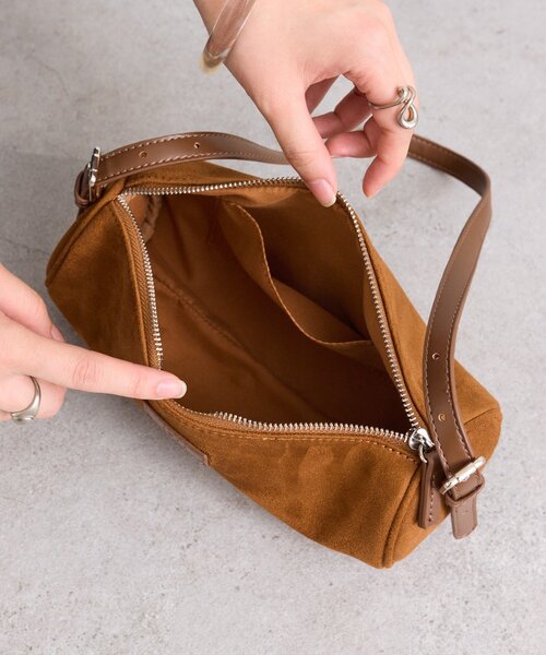 loti スウェードドラムBAG（ハンドバッグ）｜mystic（ミスティック）の