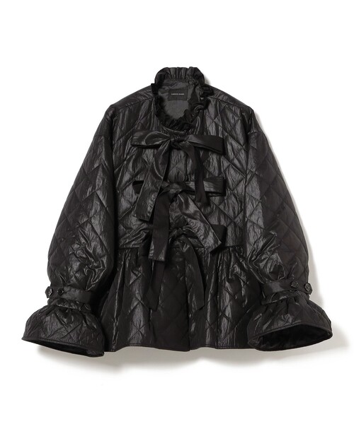 CAROLINA GLASER（カロリナ グレイサー）の「リボン キルティング ブルゾン（ブルゾン・レディース・ブルー系その他/ブラック・ONE SIZE）」の4枚目の写真