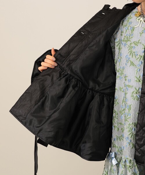 CAROLINA GLASER（カロリナ グレイサー）の「リボン キルティング ブルゾン（ブルゾン・レディース・ブルー系その他/ブラック・ONE SIZE）」の10枚目の写真