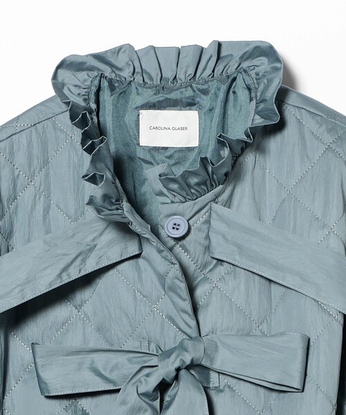 CAROLINA GLASER（カロリナ グレイサー）の「リボン キルティング ブルゾン（ブルゾン・レディース・ブルー系その他/ブラック・ONE SIZE）」の11枚目の写真