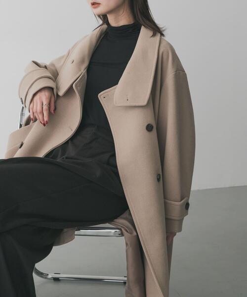 セール】スタンドカラーロングコート（その他アウター）｜SENSE