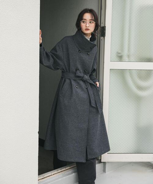 セール】スタンドカラーロングコート（その他アウター）｜SENSE