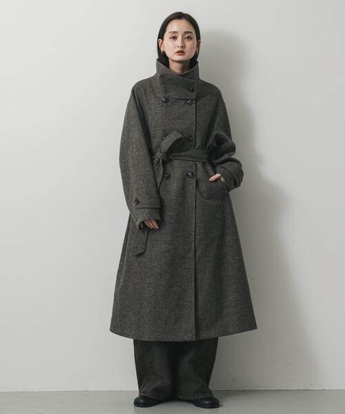 スタンドカラーロングコート（その他アウター）｜SENSE OF PLACE by