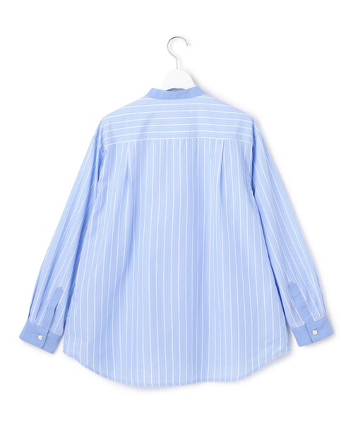 J.PRESS YORK STREET(ジェイプレスヨークストリート)の「【WOMEN】コットンタイプライターストライプ ブラウス(シャツ/ブラウス・レディース・ブラック系1/ベージュ系1/アイボリー系/サックスブルー系1・F)」の5枚目の写真