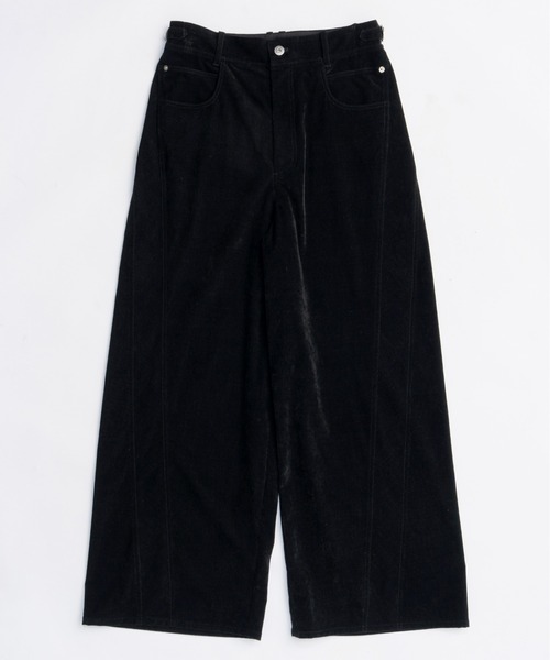 MAISON SPECIAL（メゾンスペシャル）の「Chambray Corduroy Wide Pants/シャンブレーコーデュロイワイドパンツ■セットアップ対応■（その他パンツ・レディース・ブルー/カーキ/ブラック・36/38）」の16枚目の写真