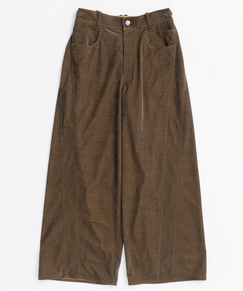 MAISON SPECIAL（メゾンスペシャル）の「Chambray Corduroy Wide Pants/シャンブレーコーデュロイワイドパンツ■セットアップ対応■（その他パンツ・レディース・ブルー/カーキ/ブラック・36/38）」の18枚目の写真