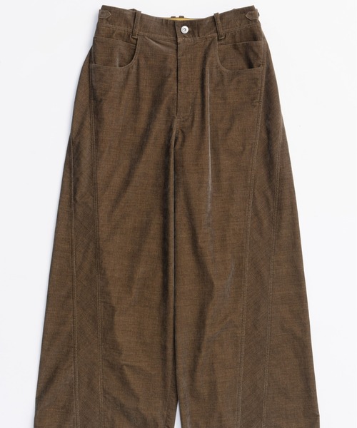 MAISON SPECIAL（メゾンスペシャル）の「Chambray Corduroy Wide Pants/シャンブレーコーデュロイワイドパンツ■セットアップ対応■（その他パンツ・レディース・ブルー/カーキ/ブラック・36/38）」の19枚目の写真