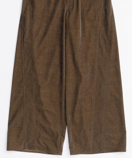 MAISON SPECIAL（メゾンスペシャル）の「Chambray Corduroy Wide Pants/シャンブレーコーデュロイワイドパンツ■セットアップ対応■（その他パンツ・レディース・ブルー/カーキ/ブラック・36/38）」の22枚目の写真