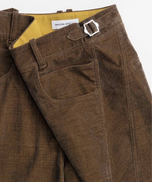 MAISON SPECIAL（メゾンスペシャル）の「Chambray Corduroy Wide Pants/シャンブレーコーデュロイワイドパンツ■セットアップ対応■（その他パンツ・レディース・ブルー/カーキ/ブラック・36/38）」の21枚目の写真