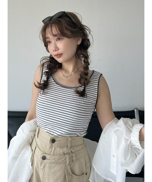 SNIDEL タンクトップ スナイデル SNIDEL カップ付きタンクトップ （LBLU