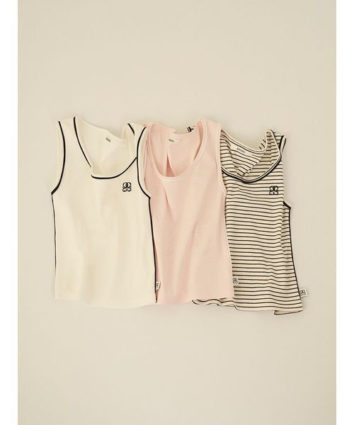 パイピングディテールノースリタンク（タンクトップ）｜SNIDEL