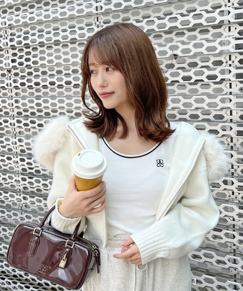 SNIDEL（スナイデル）の「パイピングディテールノースリタンク（タンクトップ・レディース・ブラック/ライトピンク/その他/ホワイト・F）」の10枚目の写真