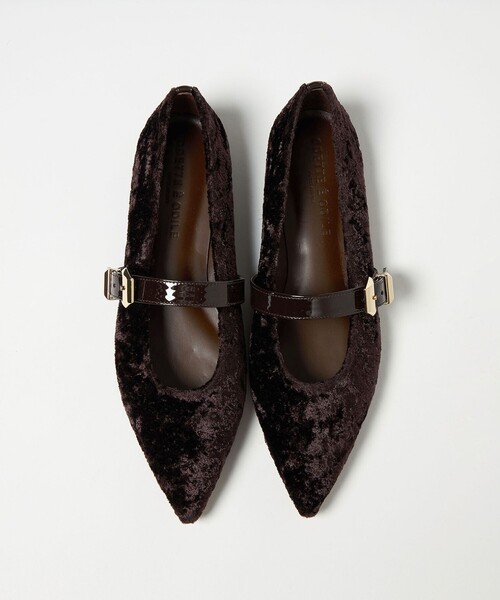 ODETTE E ODILE（オデットエオディール）の「ベルテッドシャギー フラット10↑（パンプス・レディース・ブラック/その他1/オフホワイト/ダークブラウン・23cm/22.5cm/23.5cm/22cm/25cm/24.5cm/24cm）」の3枚目の写真