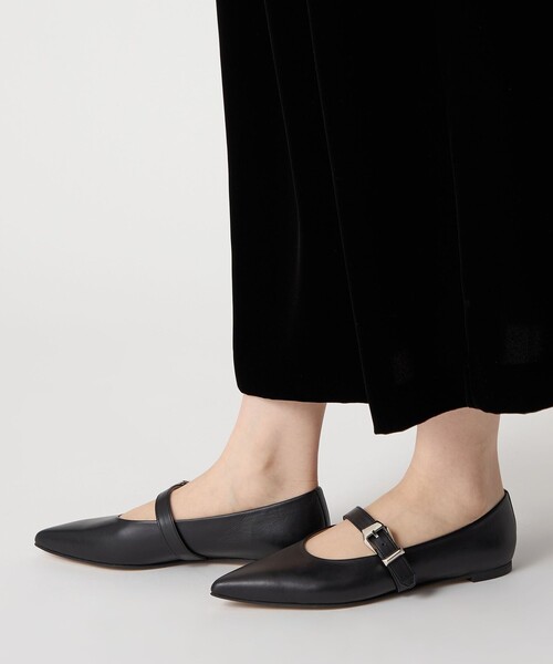 ODETTE E ODILE（オデットエオディール）の「ベルテッドシャギー フラット10↑（パンプス・レディース・ブラック/その他1/オフホワイト/ダークブラウン・23cm/22.5cm/23.5cm/22cm/25cm/24.5cm/24cm）」の7枚目の写真