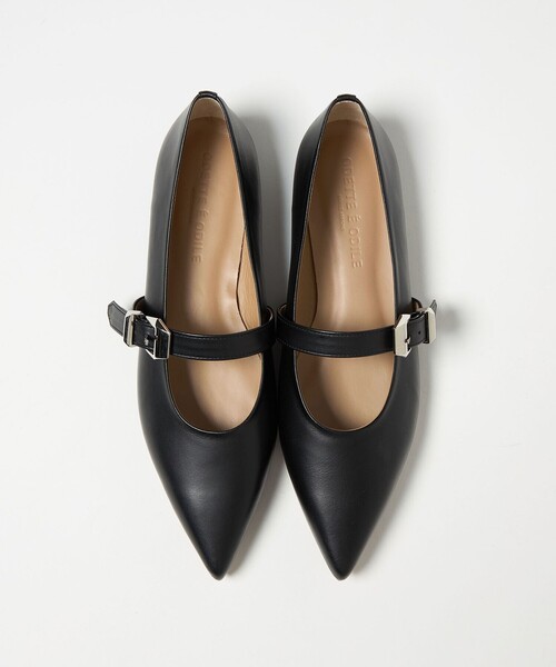 ODETTE E ODILE（オデットエオディール）の「ベルテッドシャギー フラット10↑（パンプス・レディース・ブラック/その他1/オフホワイト/ダークブラウン・23cm/22.5cm/23.5cm/22cm/25cm/24.5cm/24cm）」の10枚目の写真